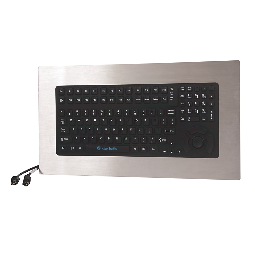 Product image for Allen Bradley 6189V-KBDEPS1 113 Industrial PC Keyboard