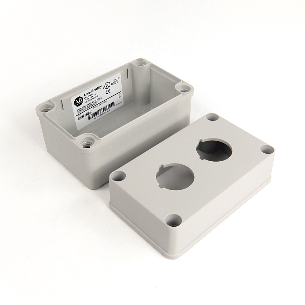 Product image for Allen Bradley 800H-2HZ4CY 30 mm Push Button Enclosure