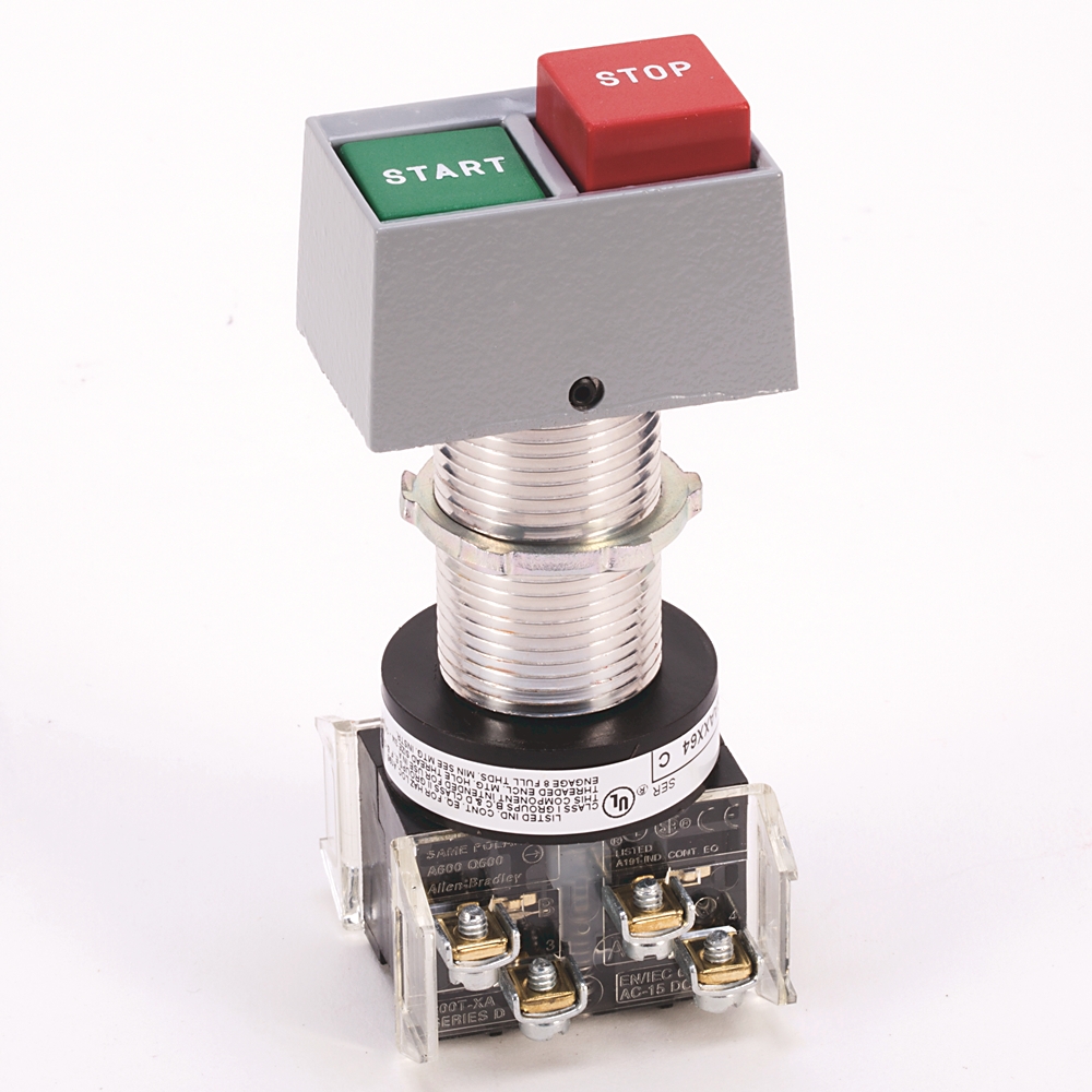 Product image for Allen-Bradley 800H-DPH22AAXX66 NEMA 7/9 Dual Push Button