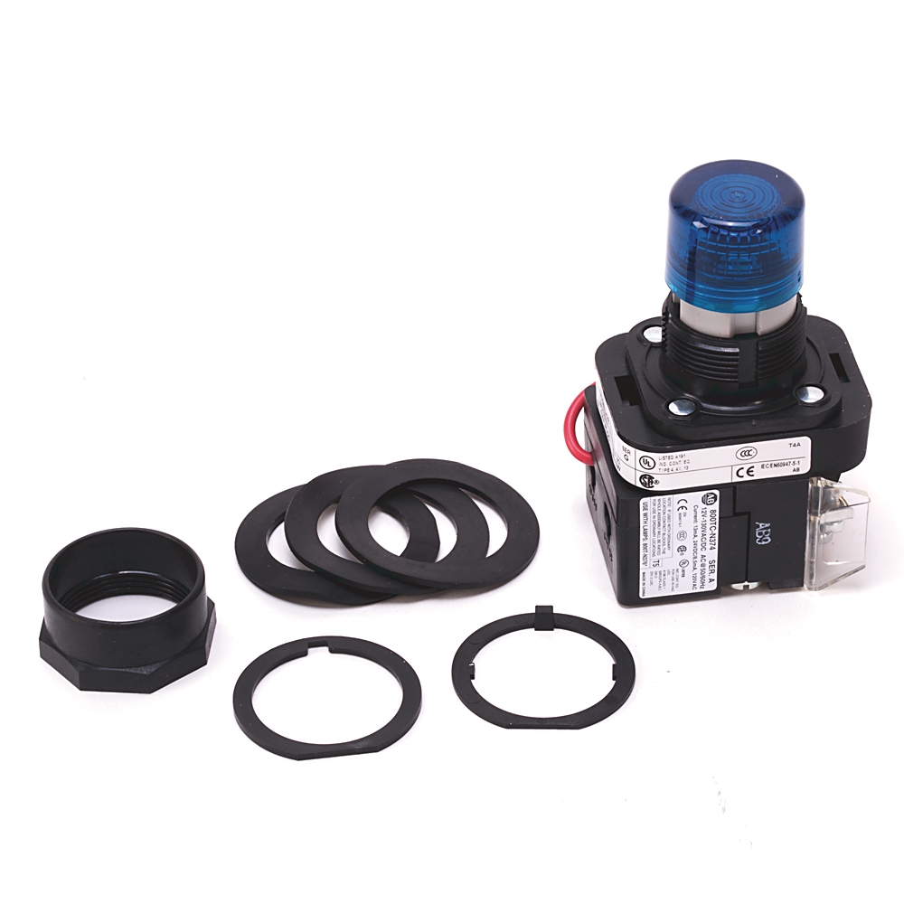 Product image for A-B 800H-QRTH2BAP 30mm Pilot Light