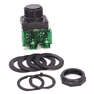 Product image for Allen-Bradley 800HC-AR2D2 30 mm Momentary Push Button