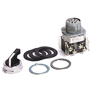 Product image for Allen-Bradley 800T-J17KD7 30.5 mm Type 4/13 3-Position Non-Illuminated White Knob Lever Maintained Selector Switch