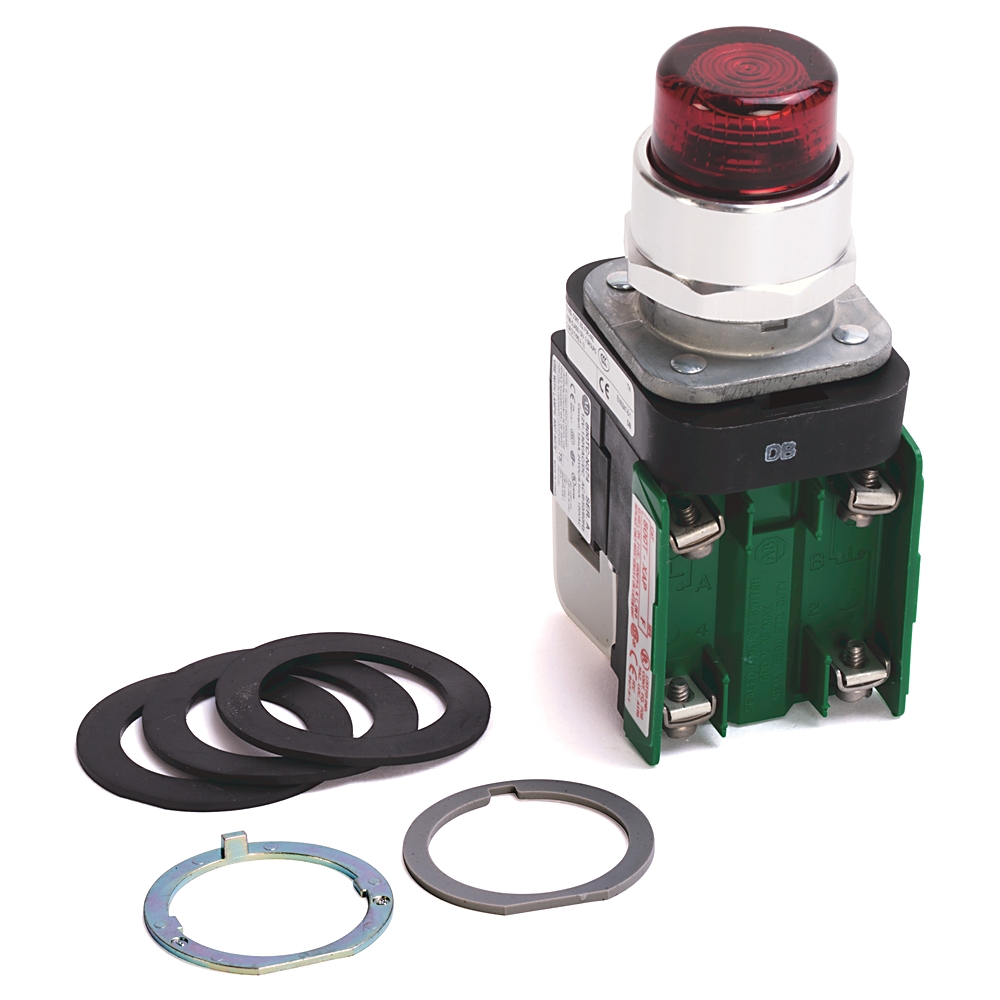Product image for Allen Bradley 800T-QBH2RG1 30mm Momentary Push Button 800T PB