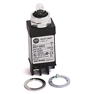 Product image for A-B 800T-QS12B 18mm Pilot Light 800