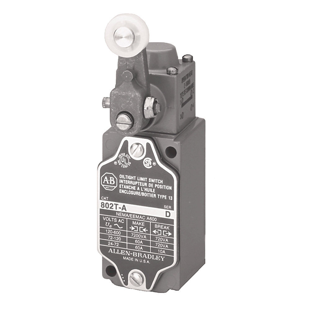 Product image for Allen-Bradley 802T-AEW1A Standard Limit Switch