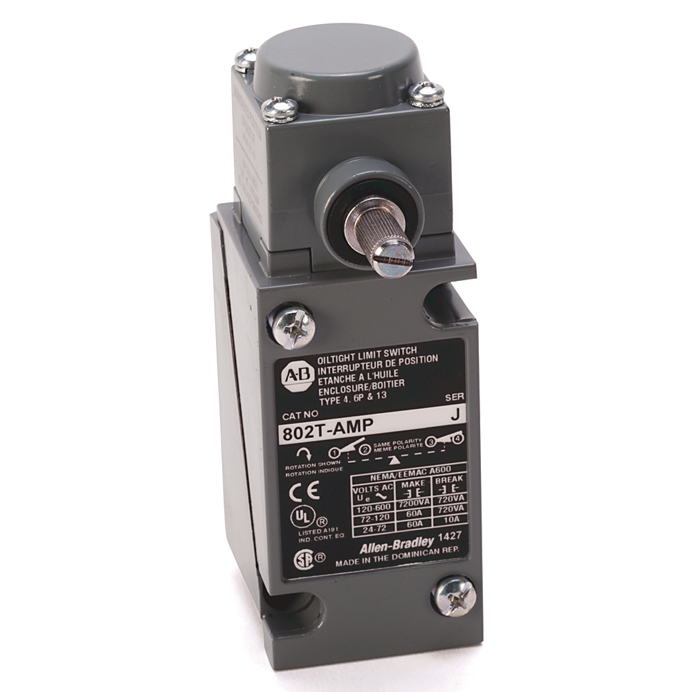 Product image for Allen-Bradley 802T-AMPR5 Plug-In Oiltight Limit Switch