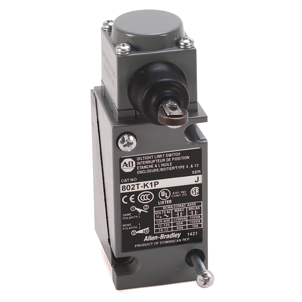 Product image for Allen-Bradley 802T-K1N Standard Limit Switch