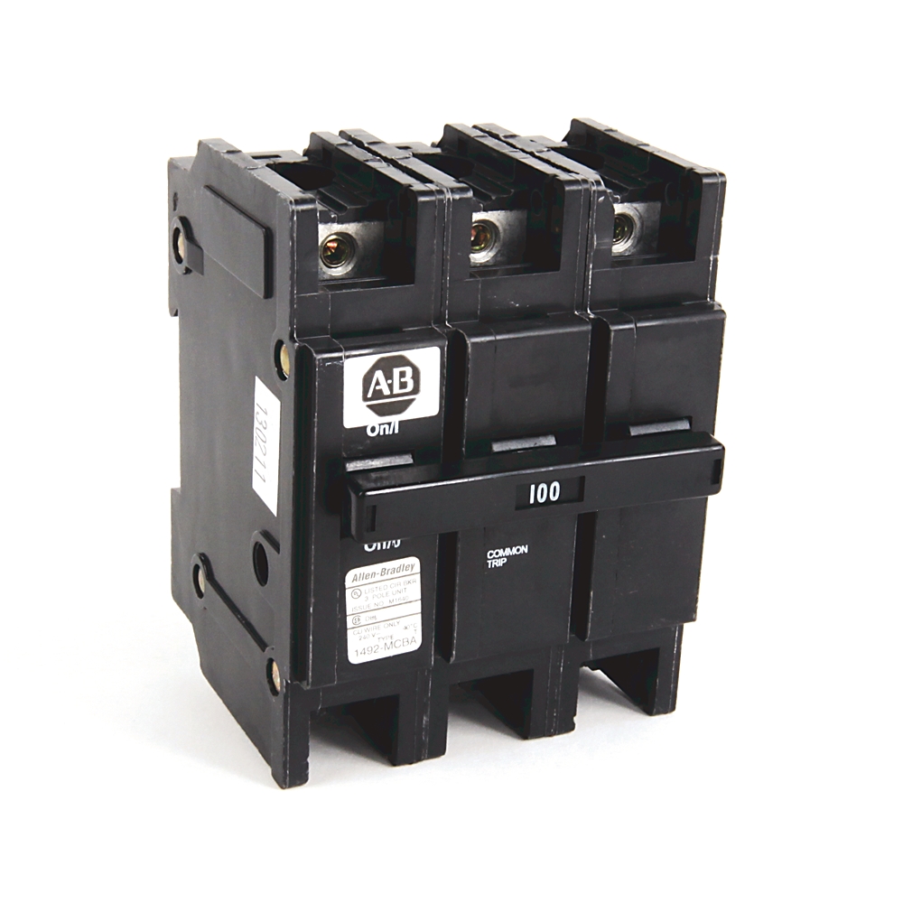 Product image for Allen Bradley 1492-MCBA3A0 100 A UL489 Miniature Circuit Breaker