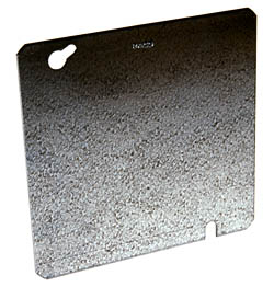 Product image for Raco 832 4-11/16" Steel Square Box Cover, Flat Blank