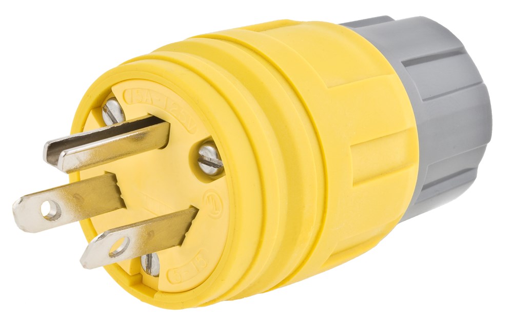 Product image for HCI 14W07H WT PLUG, CRWFT N-NEMA 15