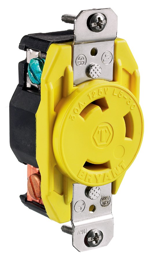 Product image for HCI HBL305CRR LKG MARINE RCPT, 30A