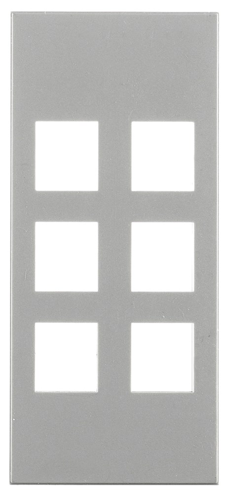 Product image for HWDK HBL317GY MOD FACE PLATE, 6-POR