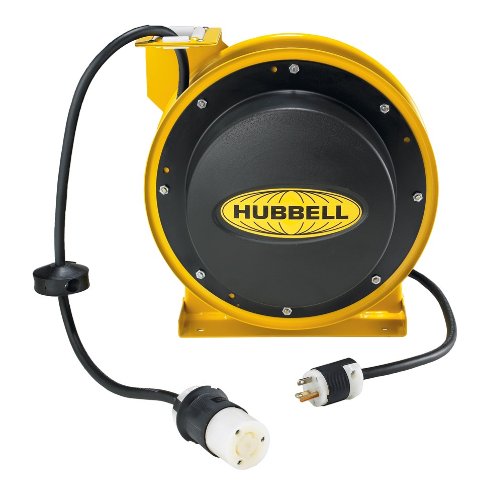 Product image for Hubbell HBL45123TL20CORD REEL w/HBL2313, 45' 12/3