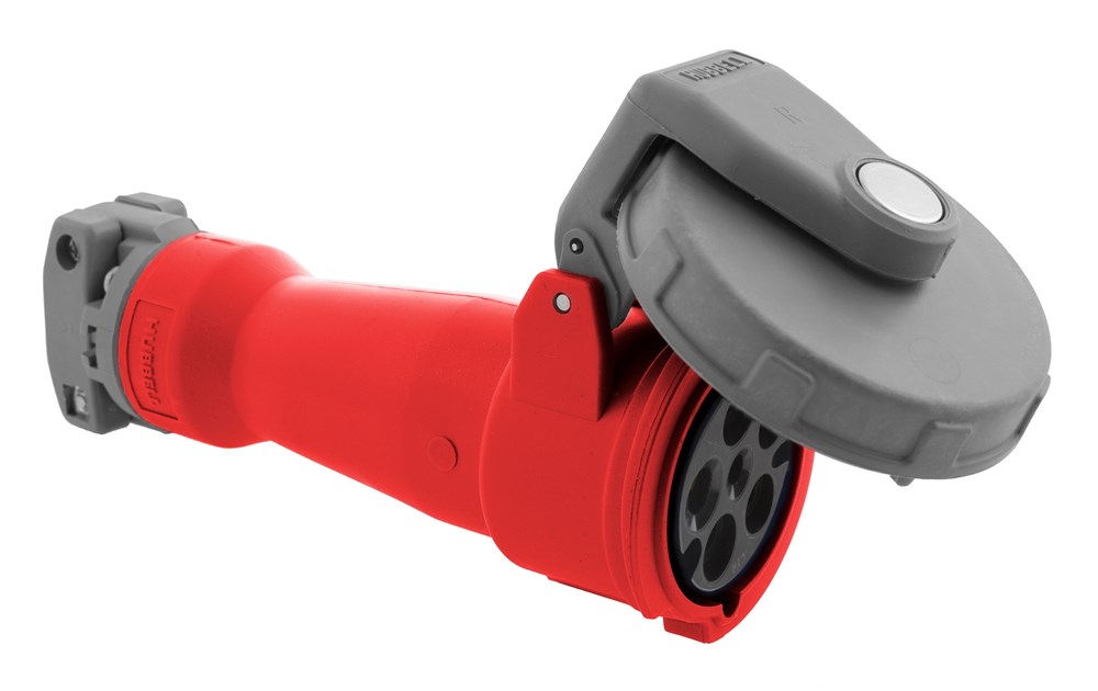 Product image for Hubbell HBL563C6W PS, IEC, CONN, 4P5W, 63A 220-415V, w/T