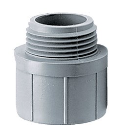 Product image for Hubbell HBL6085 PVC ADAPTER, MALE, 3/4" THREAD