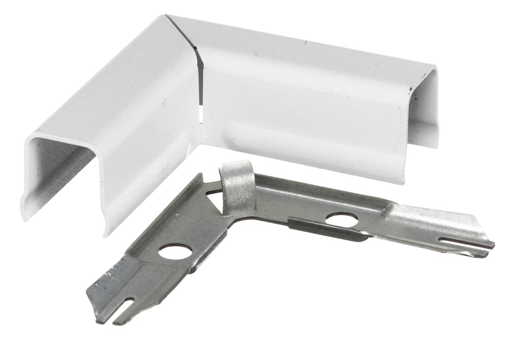 Product image for Hubbell Wiring Devices HBL711W White 90 Degrees Flat Elbow
