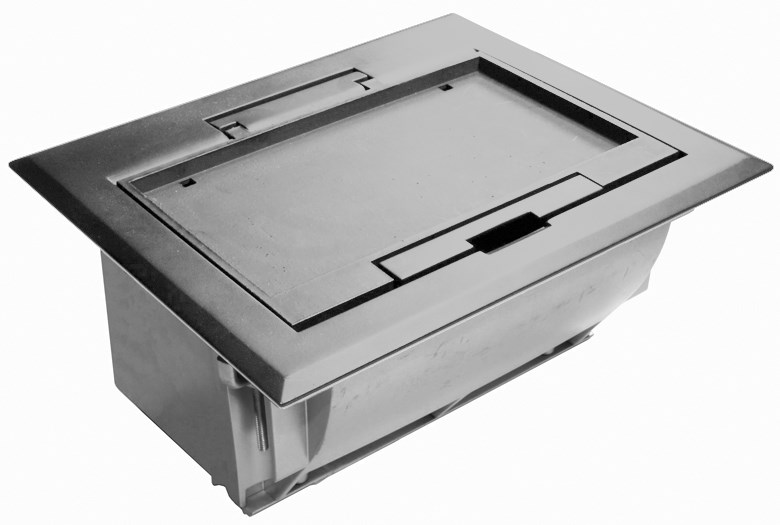 Product image for Hubbell HBLAFB101GNTACCESS FLR BOX & CVR, 4 GANG, NM GNT