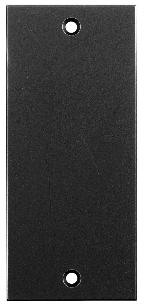 Product image for Hubbell HBLBL300SBK 2 x 4.5 Inch Black Blank Screw Type Face Plate