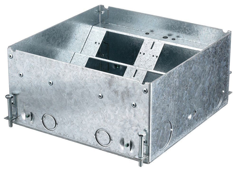 Product image for Hubbell HBLCFB501BASEF-BOX, CONCRETE, 8 GANG DEEP