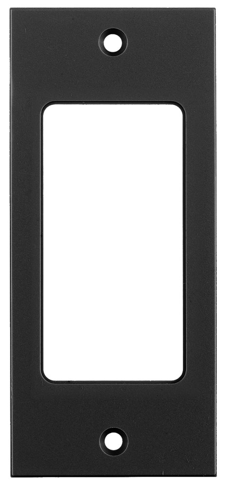 Product image for Hubbell HBLDE301SBK 2 x 4.5 Inch Black Decorator Screw Type Face Plate