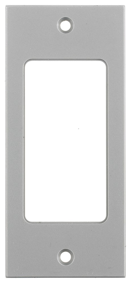 Product image for Hubbell HBLDE301SGY 2 x 4.5 Inch Gray Decorator Screw Type Face Plate