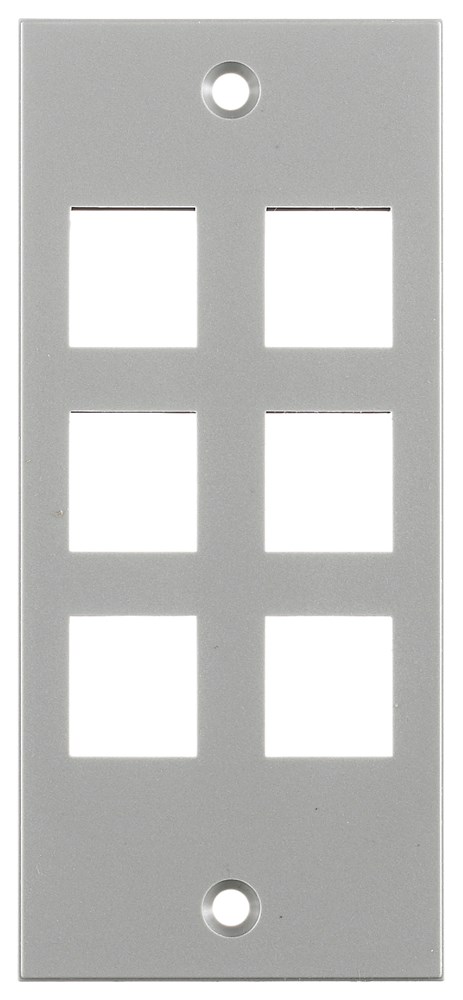 Product image for Hubbell HBLKR314SGYFACEPLATE, SCREW MT, KRONE, GY