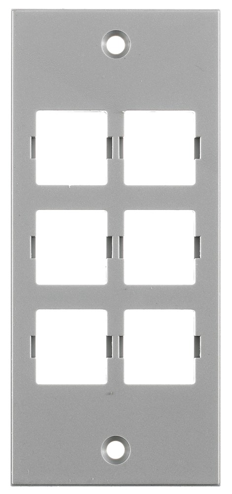 Product image for Hubbell HBLLT309SGYFACEPLATE, SCREW MT, LUCENT, GY