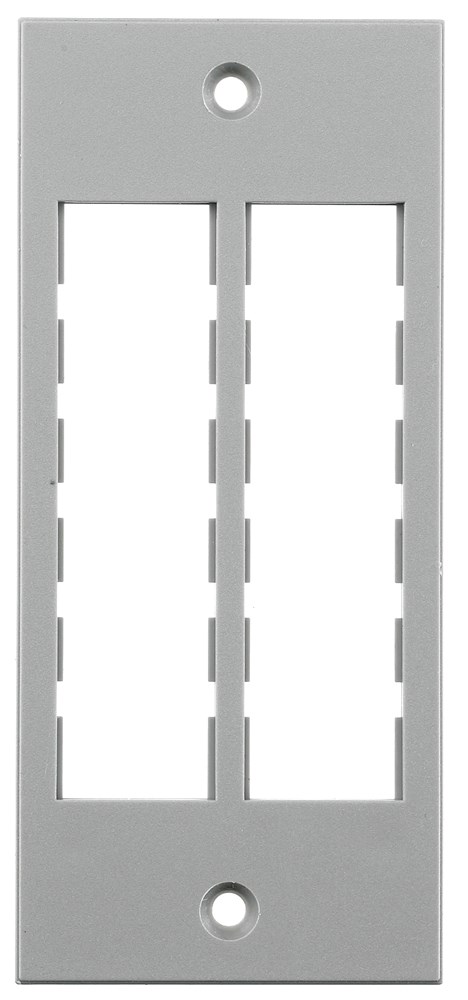 Product image for Hubbell HBLORT322SGYFACEPLATE, SCREW MT, ORT, GY, SCREWLESS