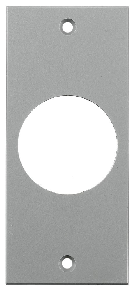 Product image for Hubbell Wiring Devices HBLTL318SGY 2 x 4.5 Inch Gray Single Receptacle Screw Type Face Plate