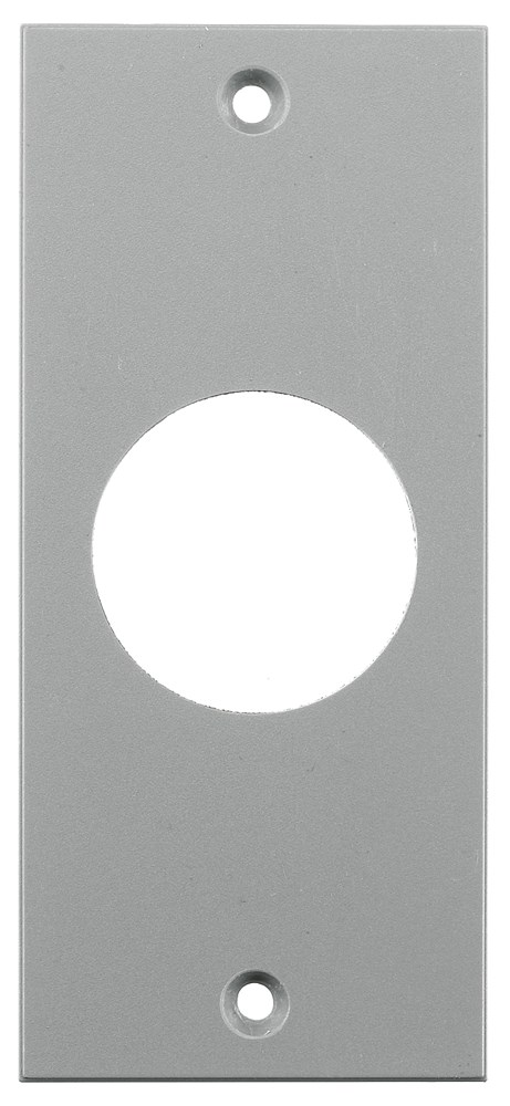 Product image for Hubbell HBLTL319SGY 2 x 4.5 Inch Gray Single Receptacle Screw Type Face Plate