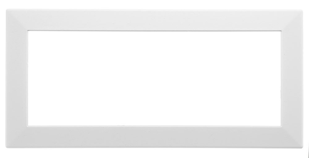 Product image for Hubbell HBLTRIM6WWA WALL BOX TRIM PLATE, 6G, WH