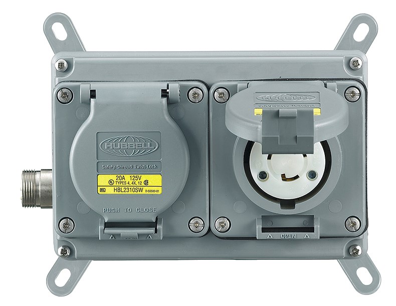 Product image for HCI MLWF2020 4X PSDA, 2-G, 20A/125V