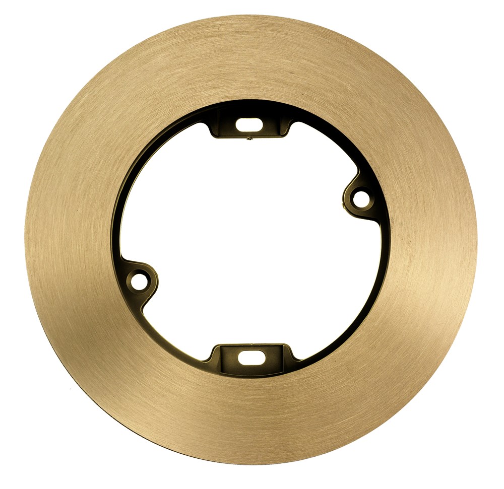 Product image for Hubbell Wiring Devices PFBFBRA Non-Metallic Floor and Wall Box Brown Thermoplastic Carpet Flange