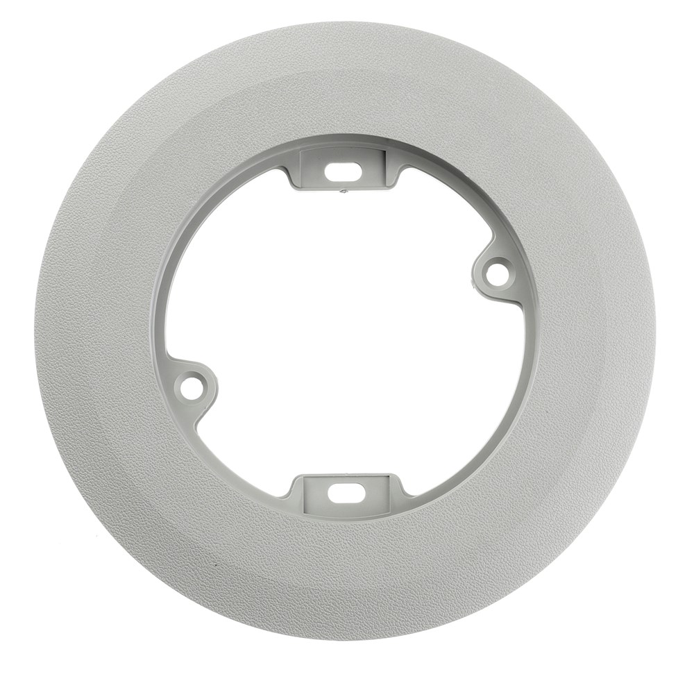 Product image for Hubbell PFBFGYA Gray Thermoplastic Round Floor Box Carpet Flange