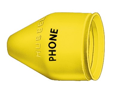 Product image for Hubbell PH7440 w/PROOF BOOT, (TELE DEVICES), BK, SHORT