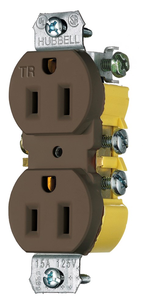 Product image for HWDK RR15KTR RCPT, DUP, TR, 15A 125