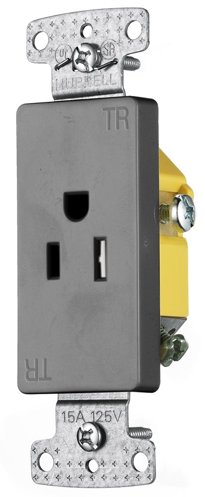 Product image for HCI RRD151GYTR RESI SGL RCPT, 15A 1