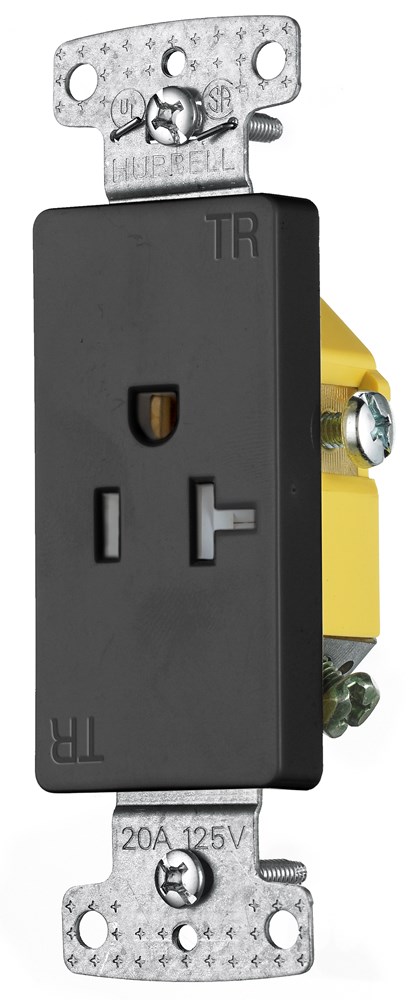 Product image for HWDK RRD201BKTR RESI SGL RCPT, 20A