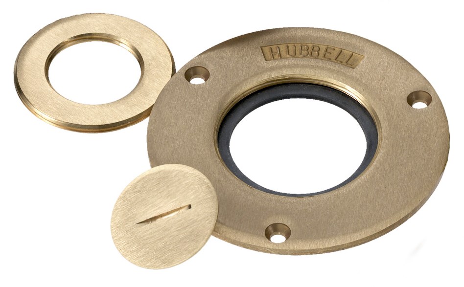 Product image for Hubbell S5012CROWN Plug, 3/4", BRS