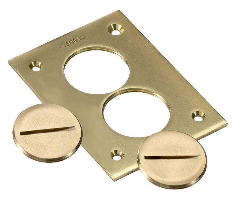 Product image for Hubbell S5013CROWN Plug, 1", BRS