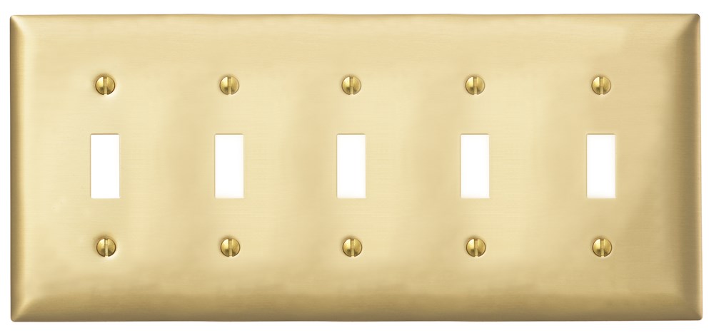 Product image for HPW SB5 WALLPLATE 5-G, 5) TOG OPENI