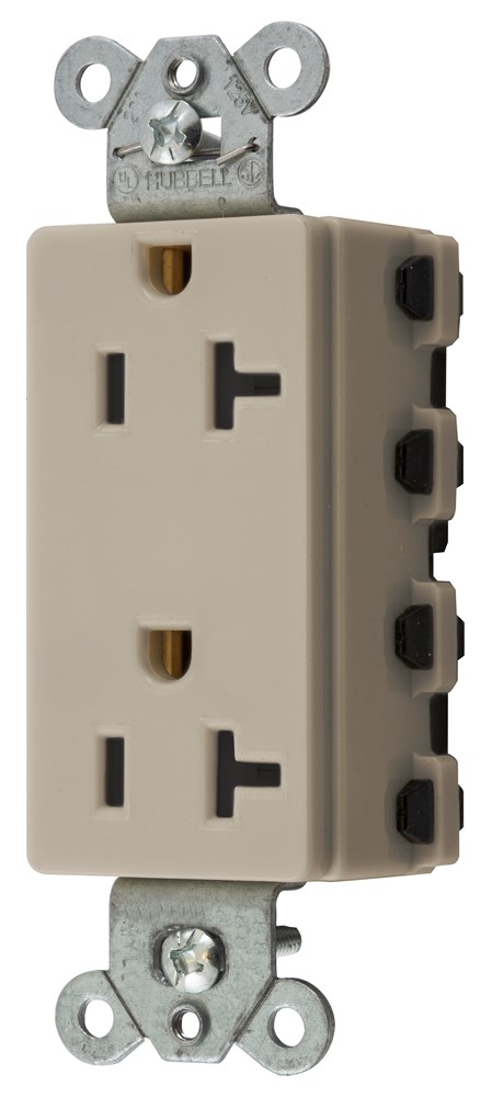 Product image for Hubbell SNAP2162ALA Snap2Connect® 20A/125V DECO, ALMOND