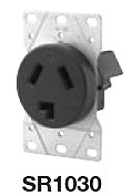 Product image for Hubbell SR1030 Receptacle, 30A 125/250V, SELSPEC, 10-30R