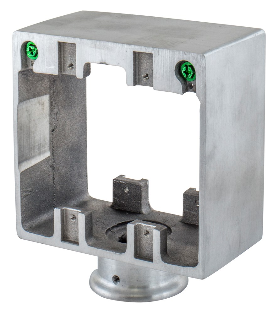 Product image for Hubbell SA6688 PEDESTAL, ALU, 4-G, w/ 1" HUB