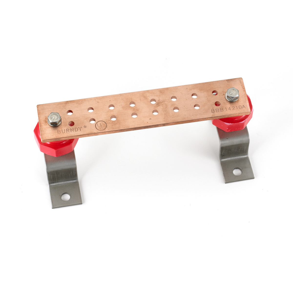 Product image for Hubbell HBBB14210A Grounding and Bonding, Bus Bar, 2" x 10", 8D, Insulated