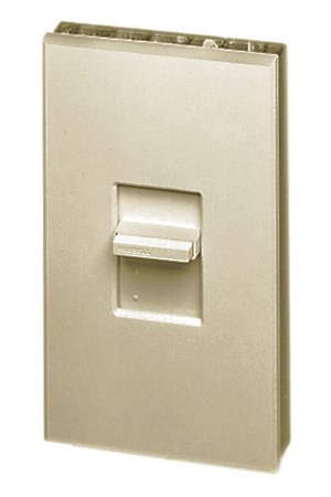 Product image for Hubbell Wiring Devices AS103I 1000 W 120 VAC 1-Pole/3-Way Ivory Incandescent Preset Slide Control Dimmer
