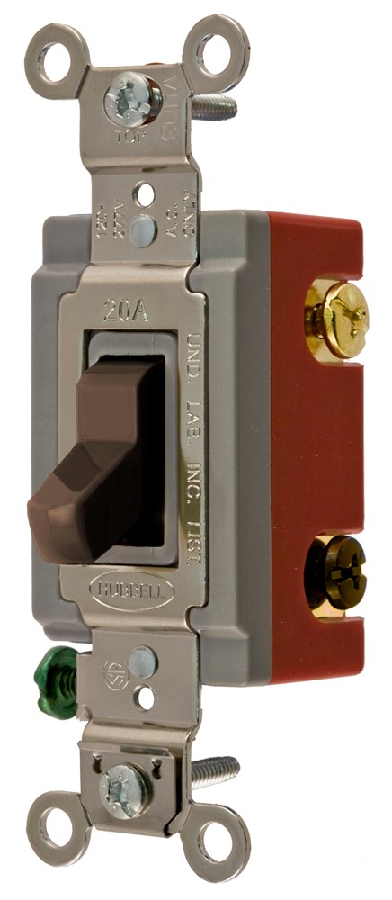 Product image for Hubbell CS1224BU SWITCH, COM, 4W, 20A 120/277V, BR, USA