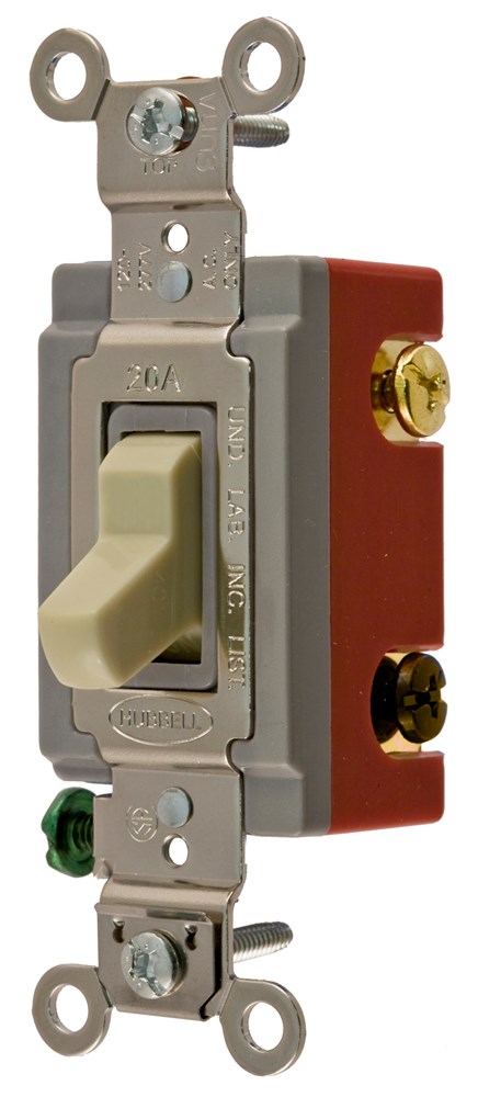 Product image for Hubbell CS1224IU SWITCH, COM, 4W, 20A 120/277V, IV, USA