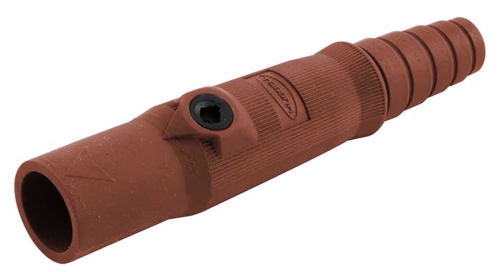 Product image for Hubbell HBL15MR SINGLE POLE SER 15 Male Plug, 150A, RD