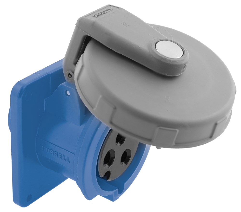Details about   Hubbell HBL332R6W Pin & sleeve receptacle watertight 32A 240VAC 2 pole 3 wire 